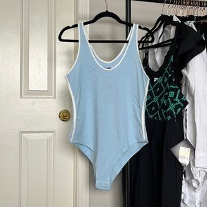 NWT Wild Fable Bodysuit with Buttons Size XL Sky Blue